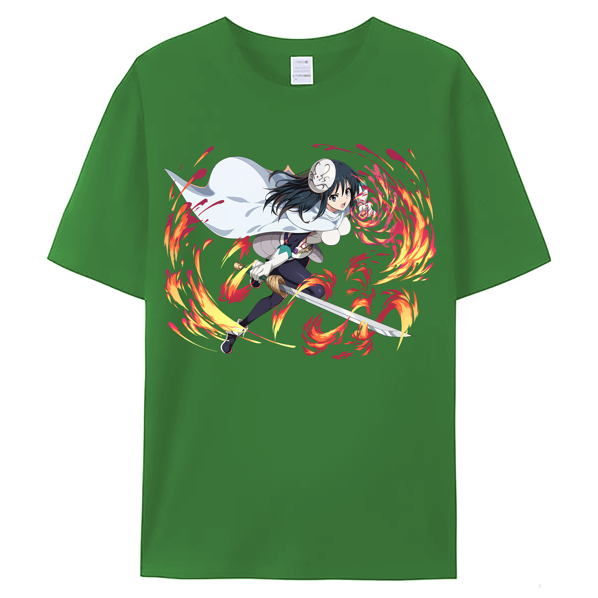 （画像用） 転スラ Regarding Reincarnated to Slime レディースカジュアルプリントTシャツ（綿100％）
